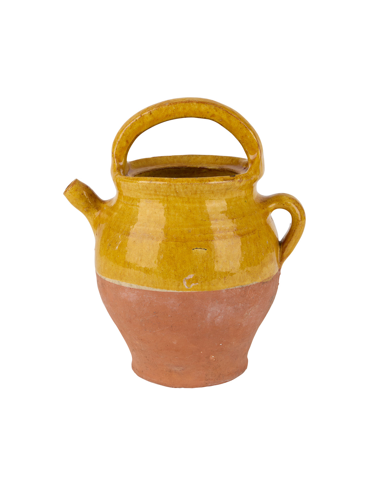 19th Century French Glazed Vinegar Pot One Weston Table