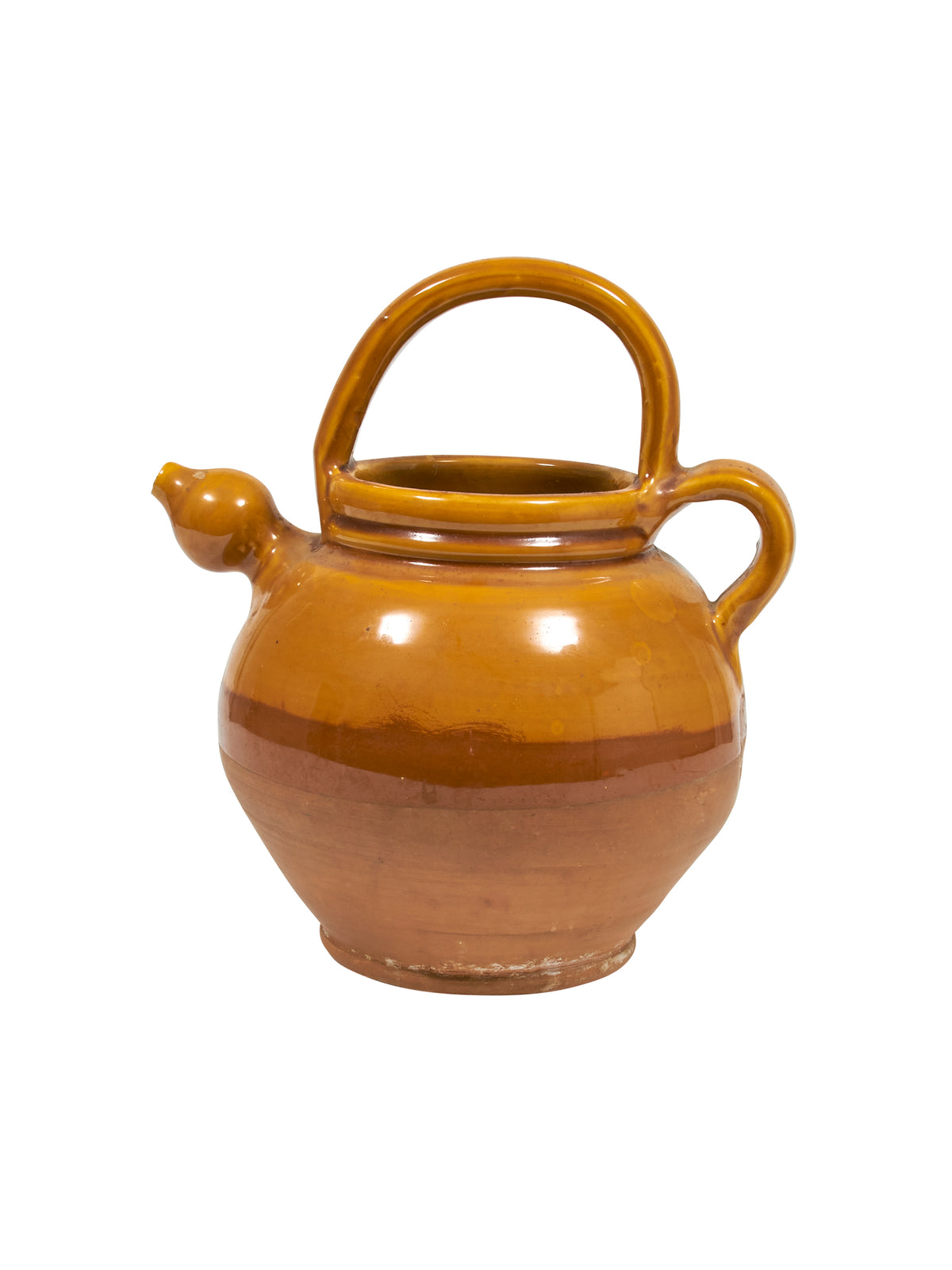19th Century French Glazed Vinegar Pot Two Weston Table
