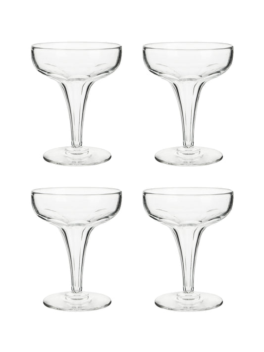 Vintage 19th Century French Hollow Stem Cocktail Glasses Set of Six Weston Table