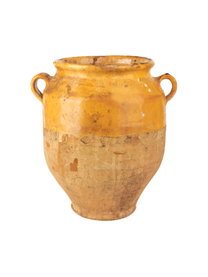  Vintage 19th Century French Terracotta Glazed Confit Pot Weston Table 