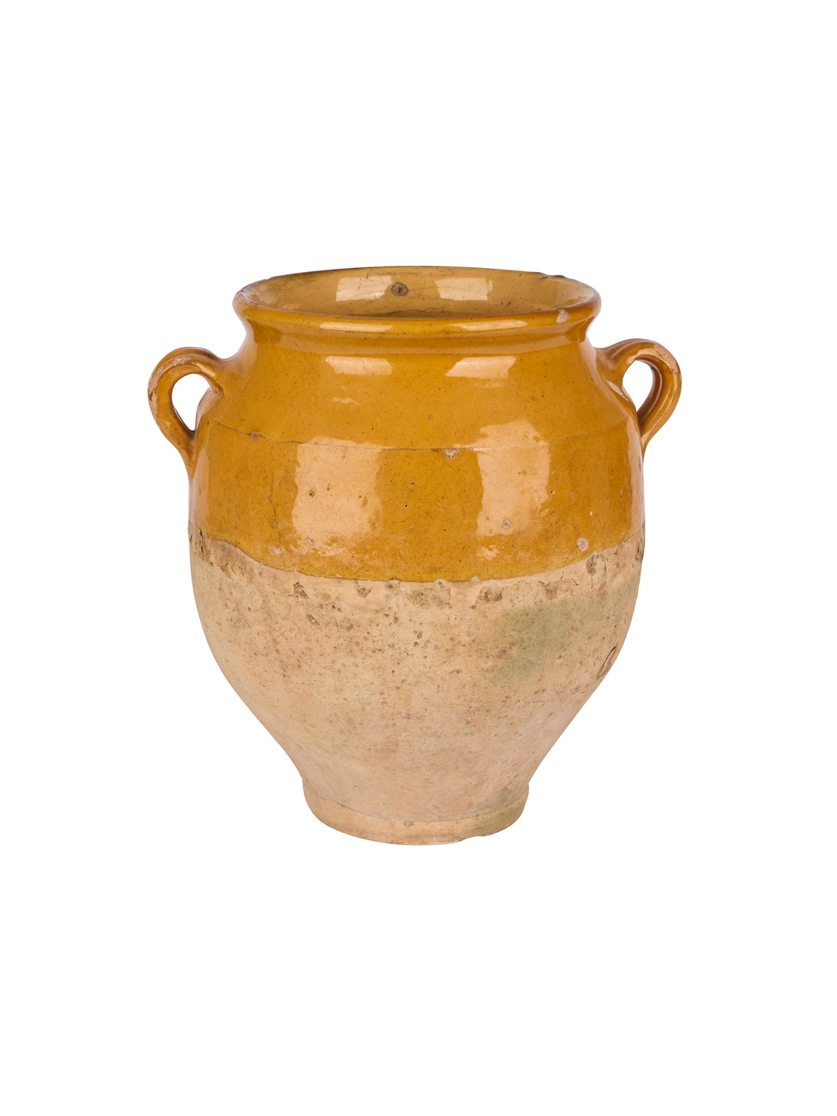 Vintage 19th Century French Terracotta Glazed Confit Pot Ten Weston Table