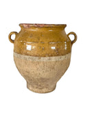 Vintage 19th Century French Terracotta Glazed Confit Pot Two Weston Table