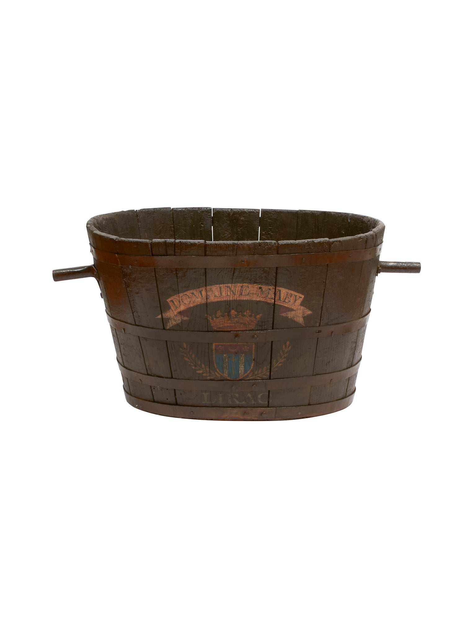 Vintage 19th Century French Vintner's Harvesting Bucket Weston Table