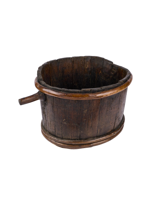 Vintage 19th Century French Wood Wine Hod Weston Table