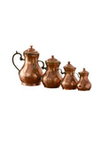 Vintage 19th Century Graduated French Copper Coffee Pots Weston Table