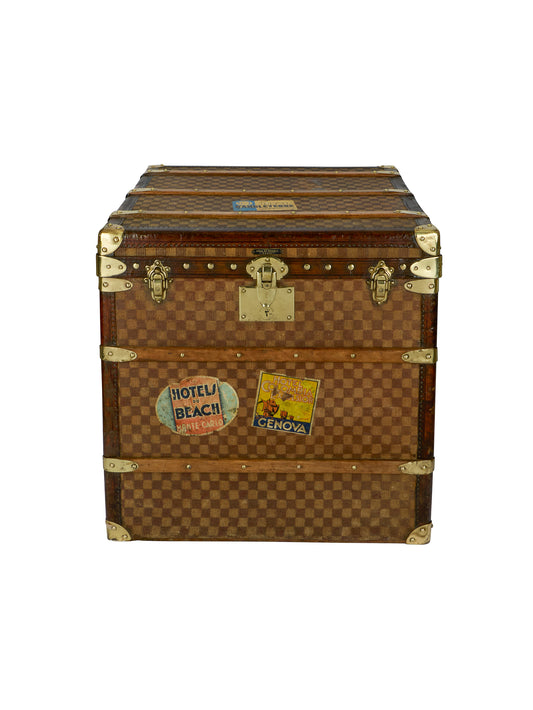 Vintage 19th Century Hall du Voyage Traveler's Trunk Weston Table