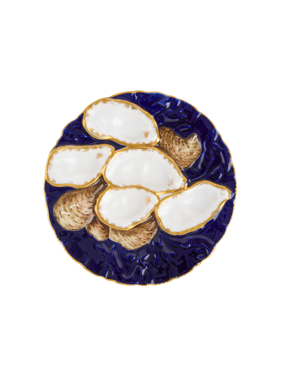 Vintage 19th Century Haviland Limoges Midnight Oyster Plate One Weston Table