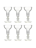 Vintage 19th Century Monogram Hollow Stem Champagne Glasses Set of Six Weston Table