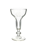 Vintage 19th Century Monogram Hollow Stem Champagne Glasses Weston Table