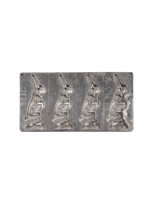 Vintage 19th Century Rabbits Chocolate Mold Weston Table