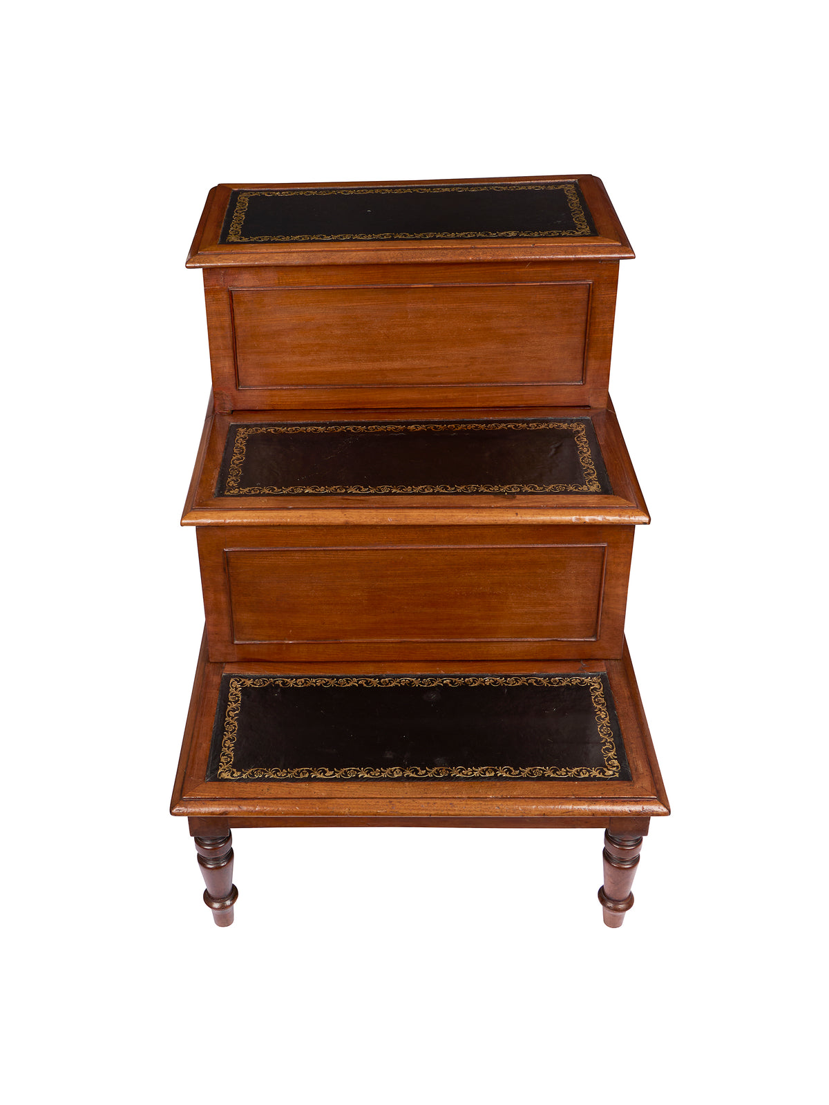Vintage 19th Century Regency Mahogany Library Steps Weston Table