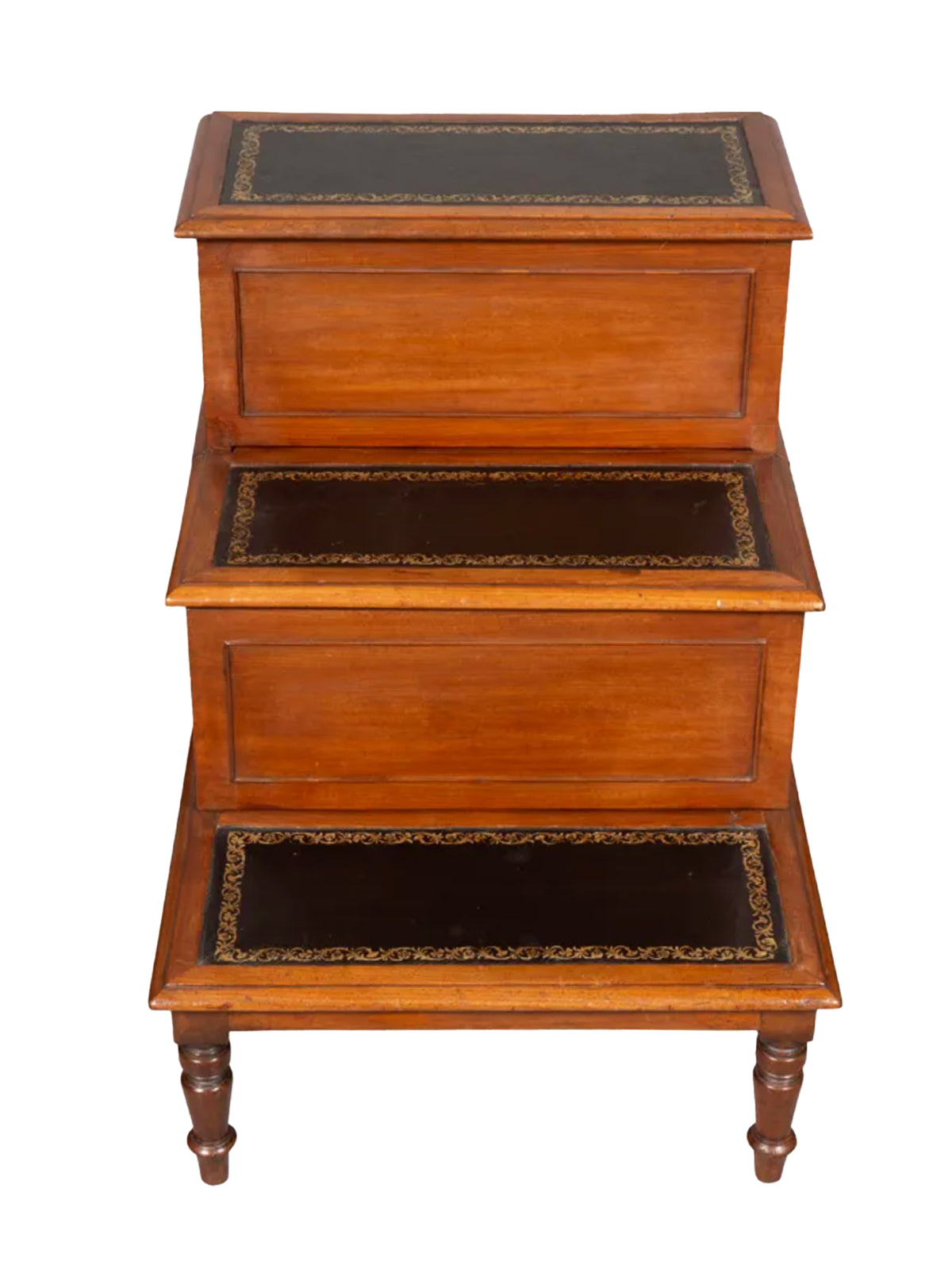Vintage 19th Century Regency Mahogany Library Steps Weston Table