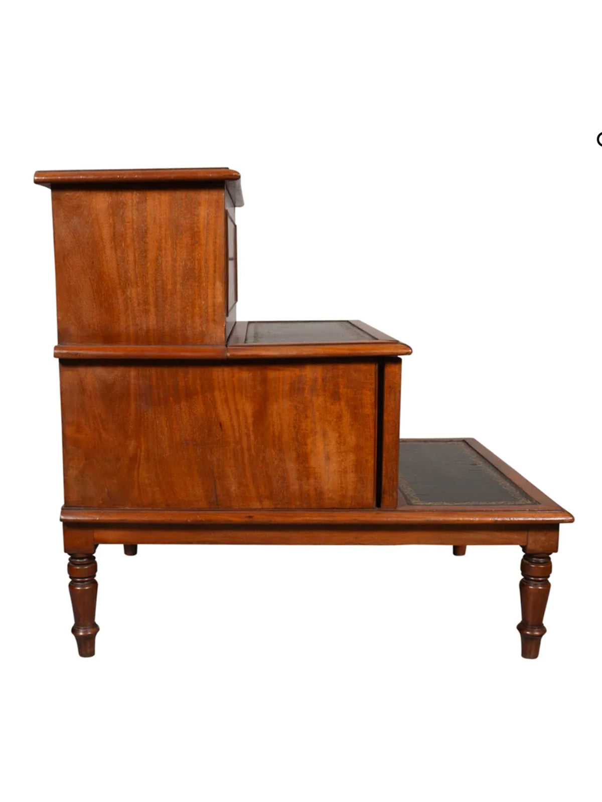 Vintage 19th Century Regency Mahogany Library Steps Weston Table