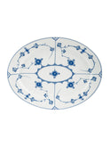 Vintage 19th Century Royal Copenhagen Blue Fluted Plain Oval Serving Platter 12" Weston Table