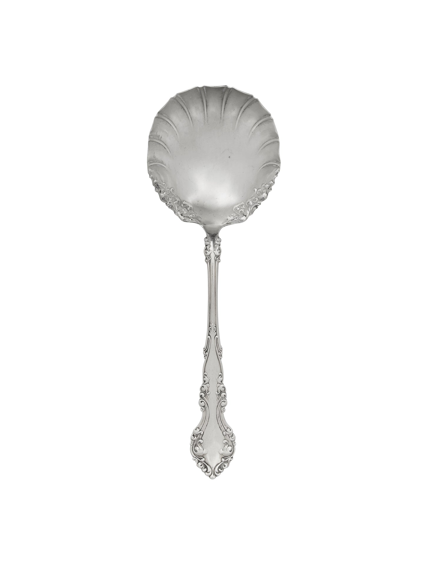 Vintage 19th Century Scrolling Silver Plate Serving Spoon Weston Table