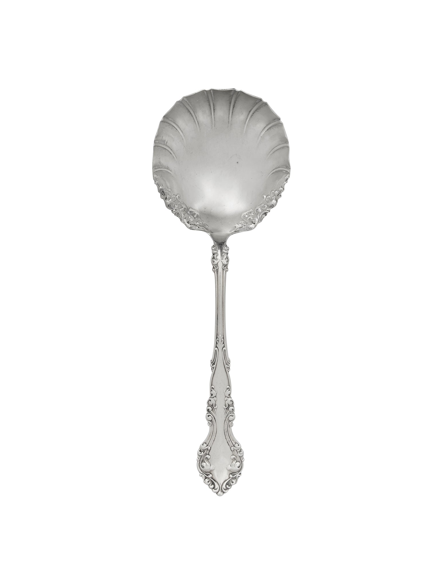 Vintage 19th Century Scrolling Silver Plate Serving Spoon Weston Table