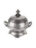 Vintage 19th Century Silver Plate Domed Caviar Dish Weston Table