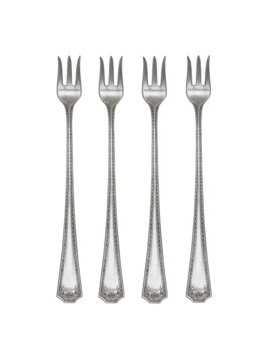 Vintage 19th Century Silver Plate Oyster Forks Weston Table