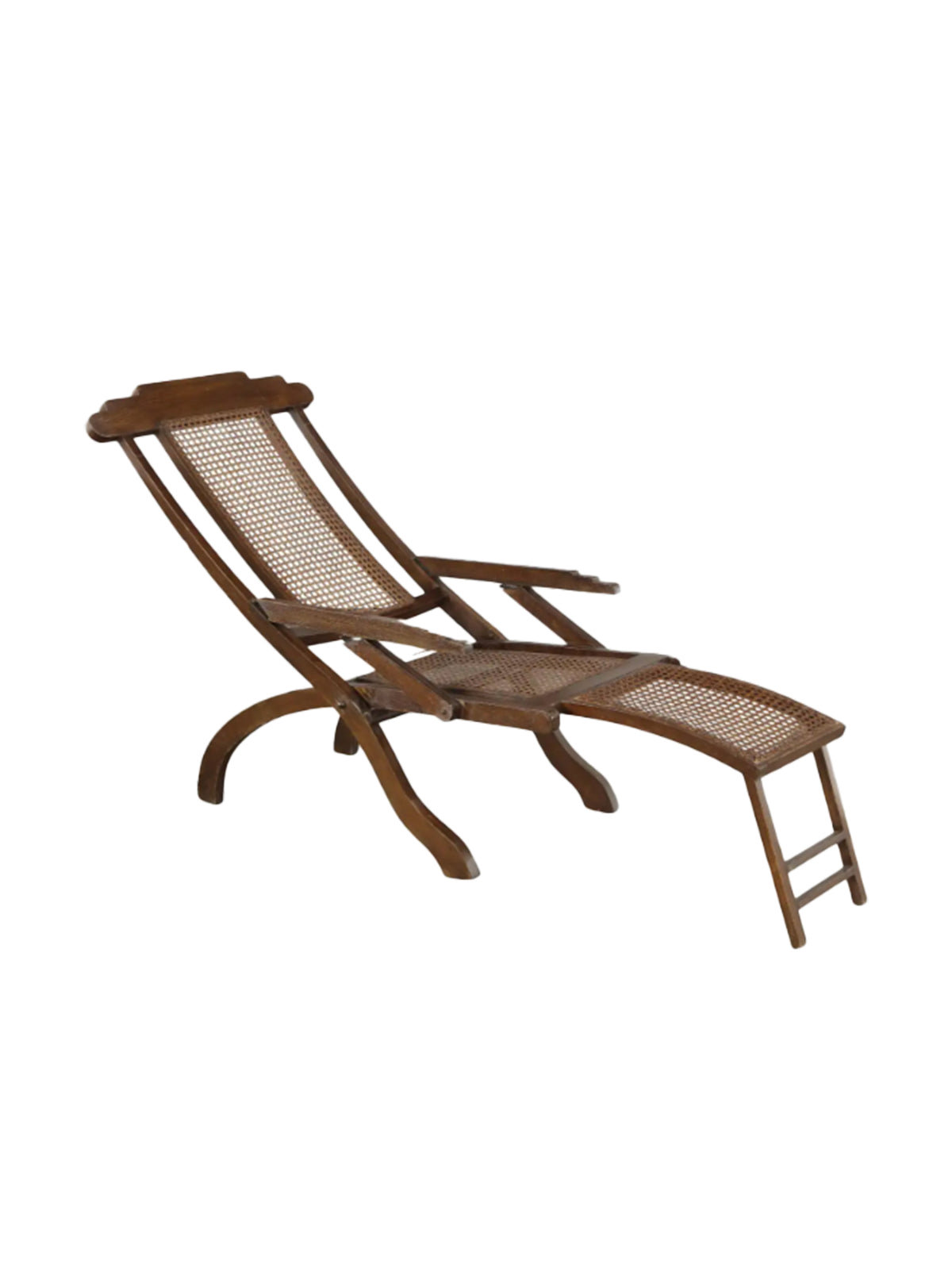 Vintage 19th Century Steamer Deck Chair Weston Table