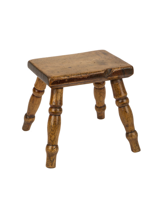 Vintage 19th Century Sycamore & Ash Stool Weston Table