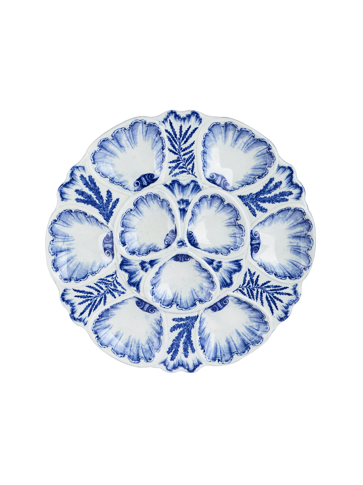 Vintage 19th Century Viellard Bordeaux Oyster Plate Weston Table