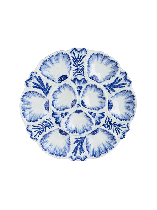 Vintage 19th Century Viellard Bordeaux Oyster Plate Weston Table