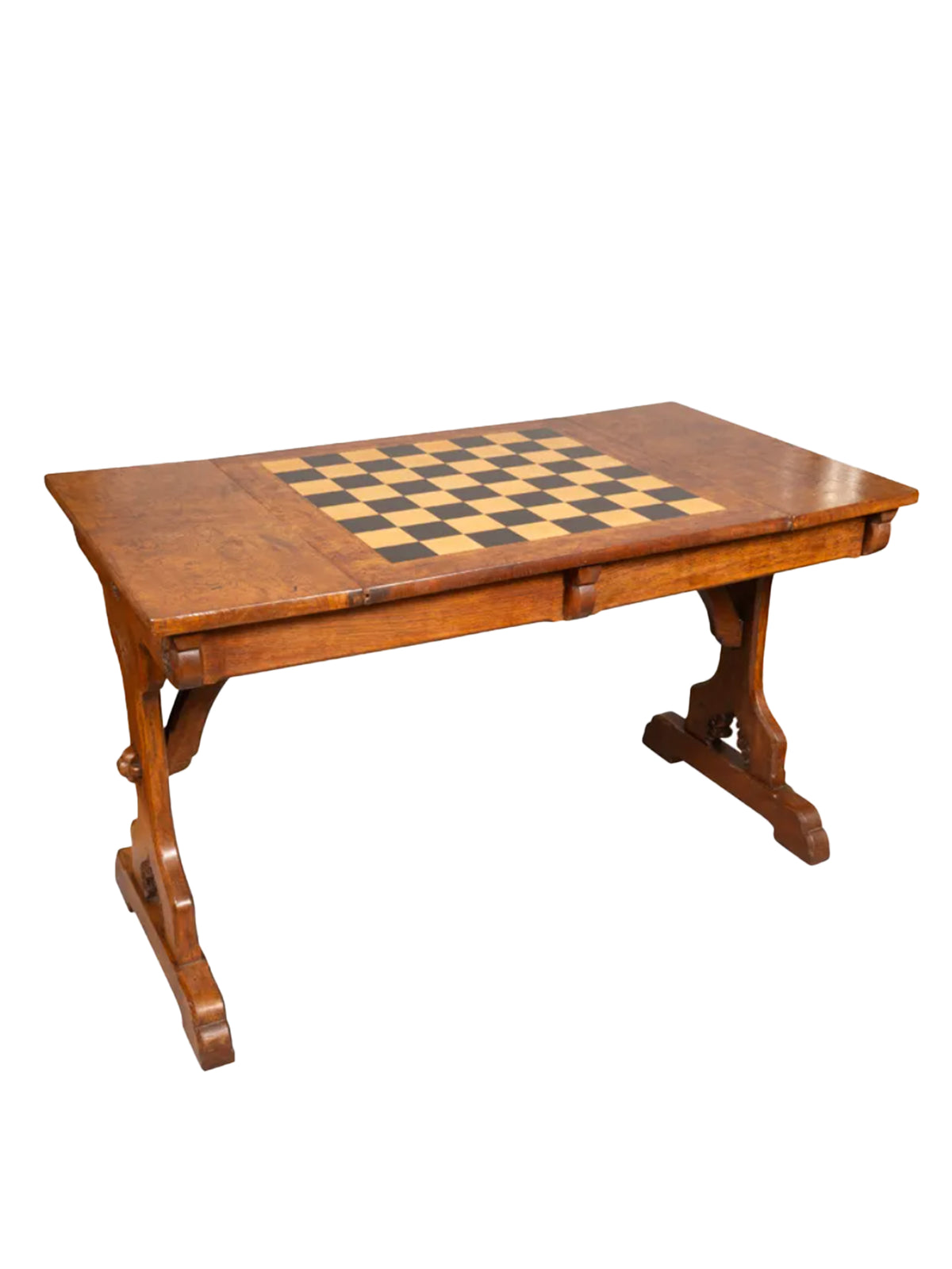 Vintage 19th Century Pugin Gothic Revival Game Table Weston Table