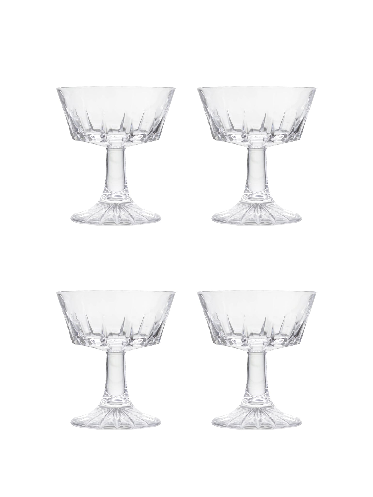 Vintage American Cocktail Coupes Set of Four