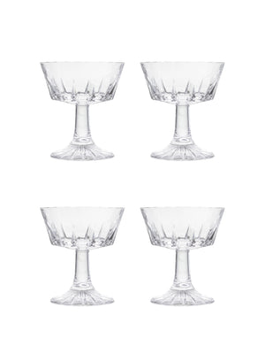  Vintage American Cocktail Coupes Set of Four 