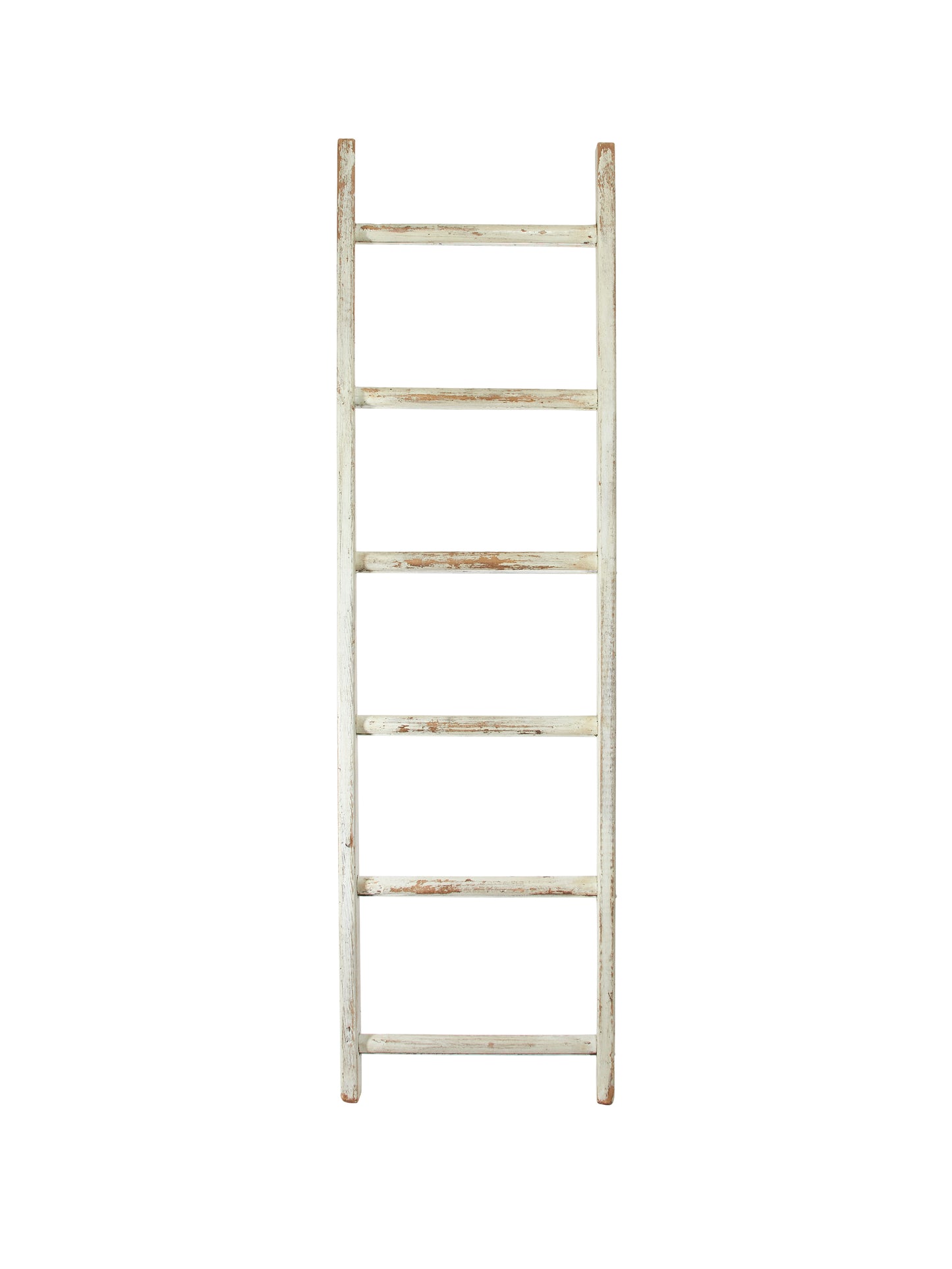 Vintage American 1950s White Wood Ladder