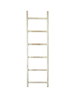  Vintage American 1950s White Wood Ladder 