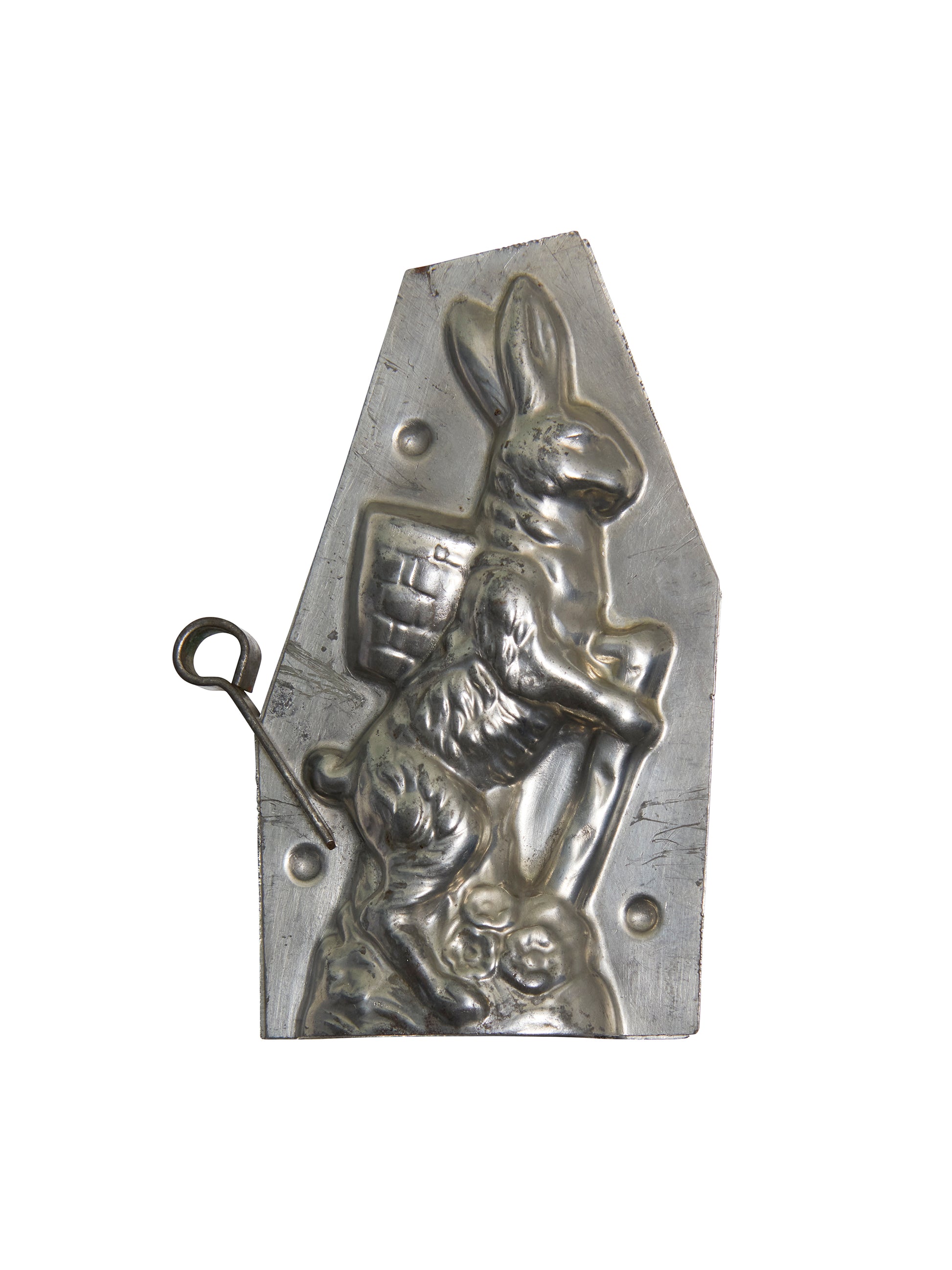 Vintage 1940s Rabbit with Walking Stick Chocolate Mold Weston Table