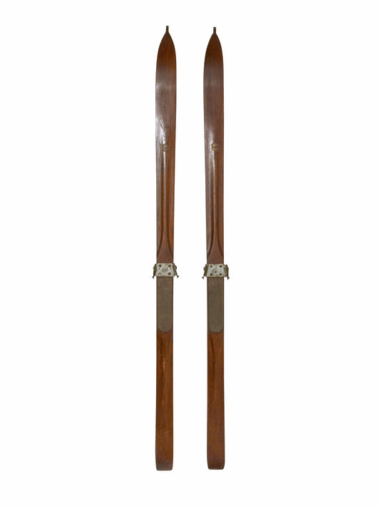 Vintage American Wooden Downhill Skis Weston Table