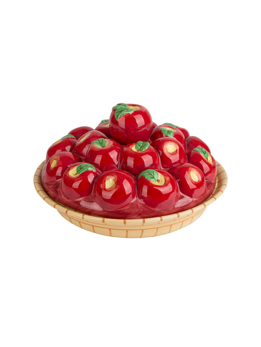 Vintage Apples in a Basket Pie Keeper Weston Table