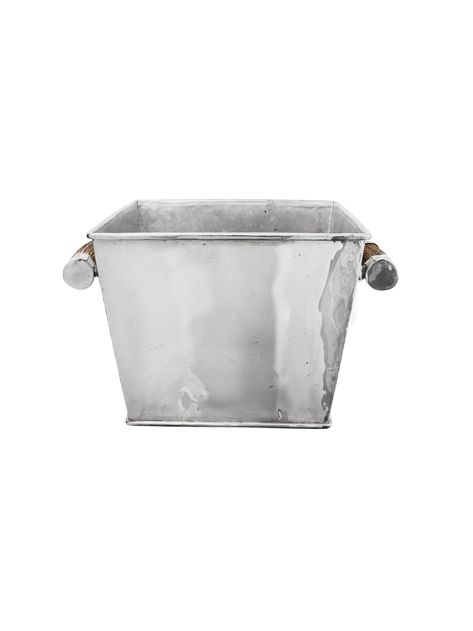 Vintage Argentine Alpaca Silver Antler Handled Wine Bucket Weston Table