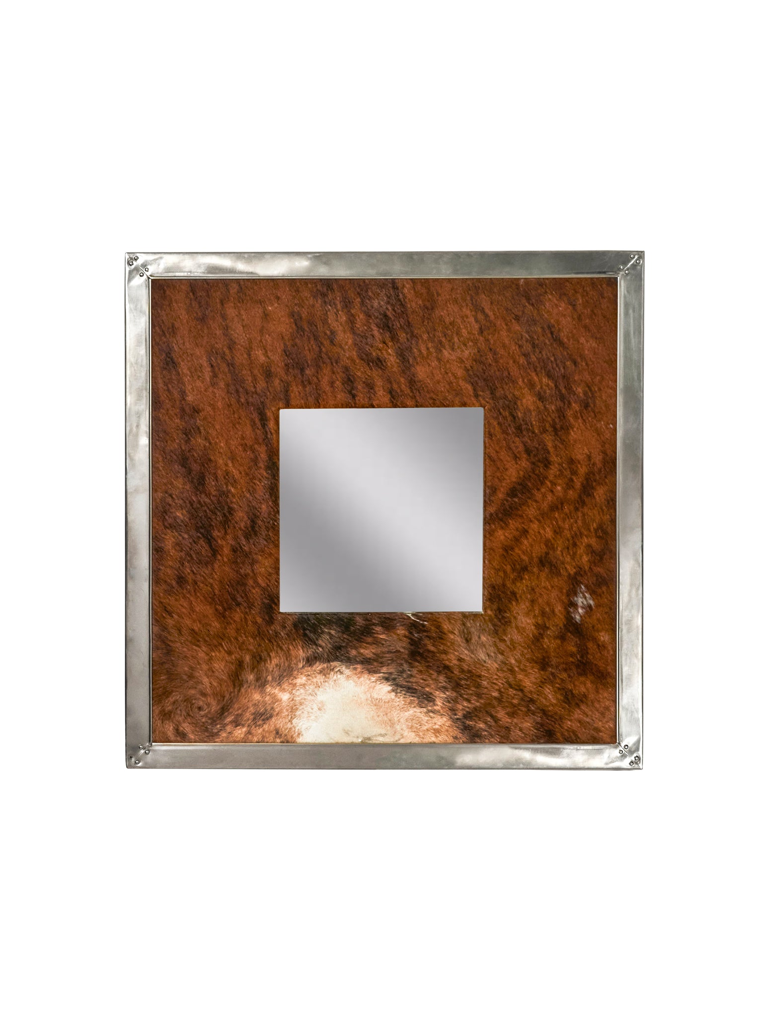 Vintage Argentine Cowhide Mirror Weston Table