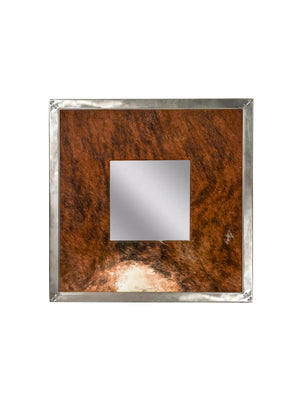  Vintage Argentine Cowhide Mirror Weston Table 