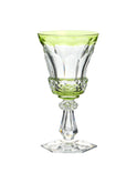 Vintage Art Deco Green and Clear Cocktail Glasses Weston Table