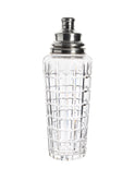Vintage Art Deco Hawks Vernay Sterling Top Cut Crystal Cocktail Shaker Set Weston Table