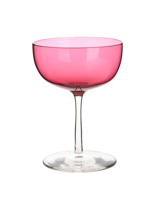 Vintage Art Deco Pink Cocktail Coupes Weston Table