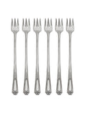 Vintage Art Deco Silver Plate Glendale Oyster Forks Set of Six Weston Table