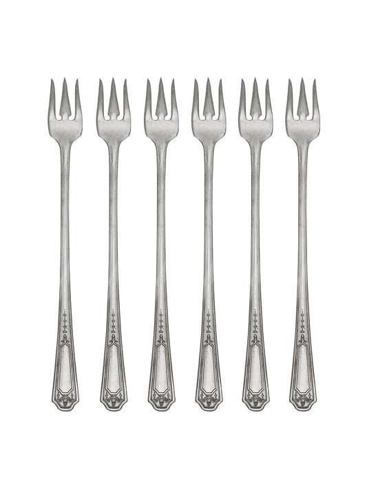 Vintage Art Deco Silver Plate Glendale Oyster Forks Weston Table