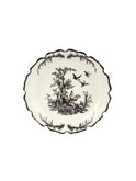 Vintage Aux Au Provence Toile Butter Plate and Dome Weston Table