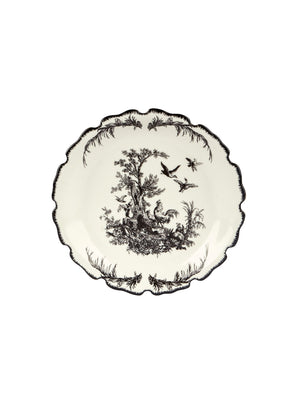  Vintage Aux Au Provence Toile Butter Plate and Dome Weston Table 