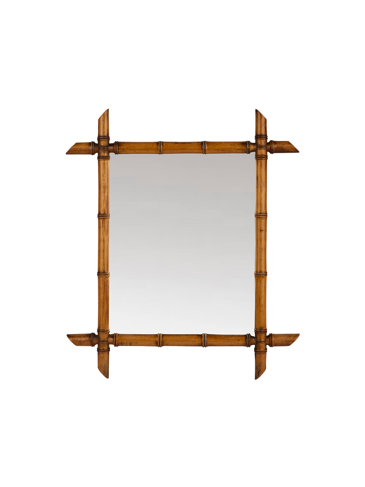 Vintage Bamboo Mirror Style Four Weston Table