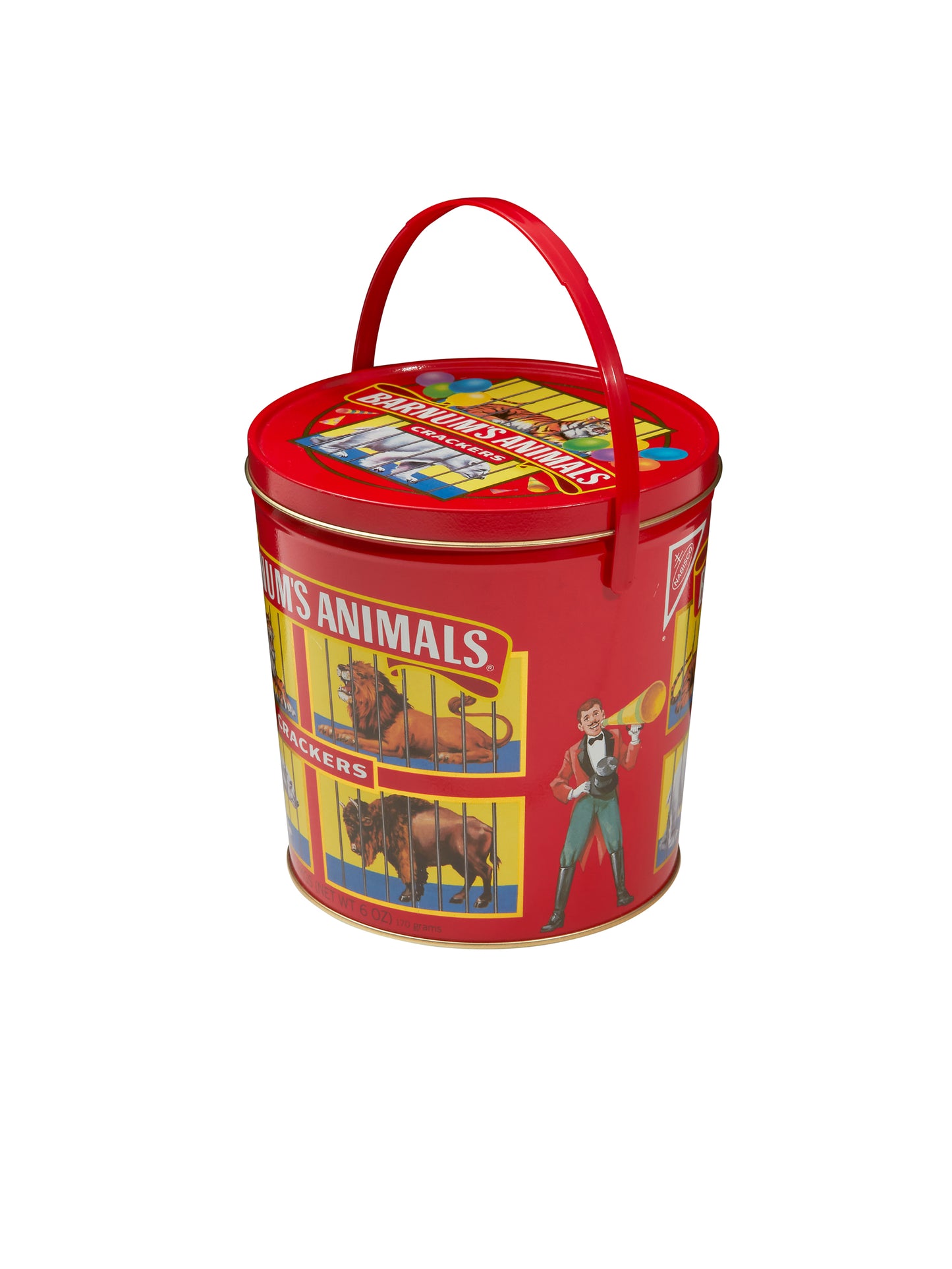 Vintage Barnums Animal Cracker Tin Weston Table