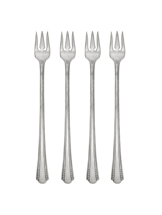Vintage Baroness Silver Plate Oyster Forks Weston Table