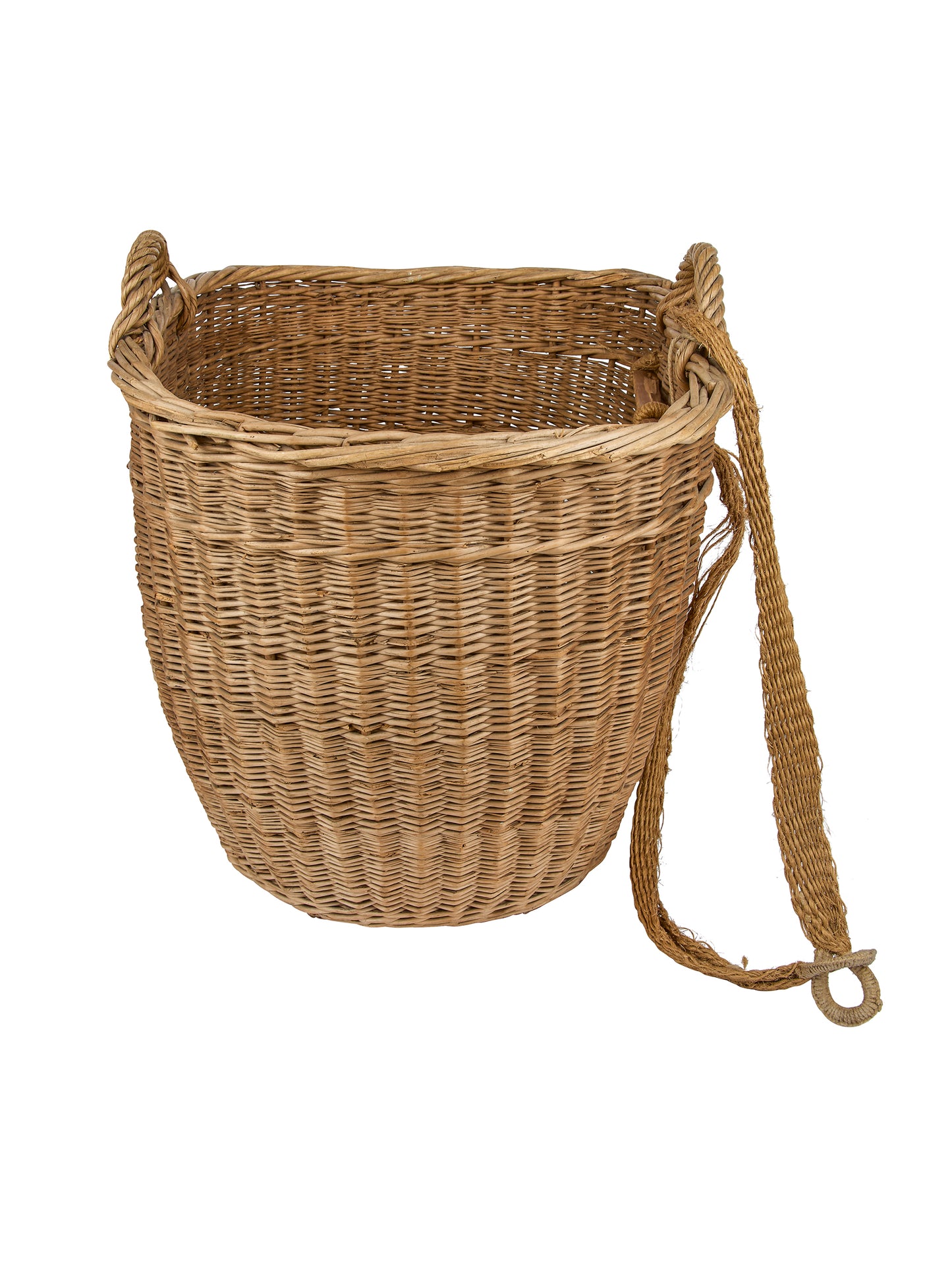 Vintage 1920s Century Danish Gathering Basket Weston Table