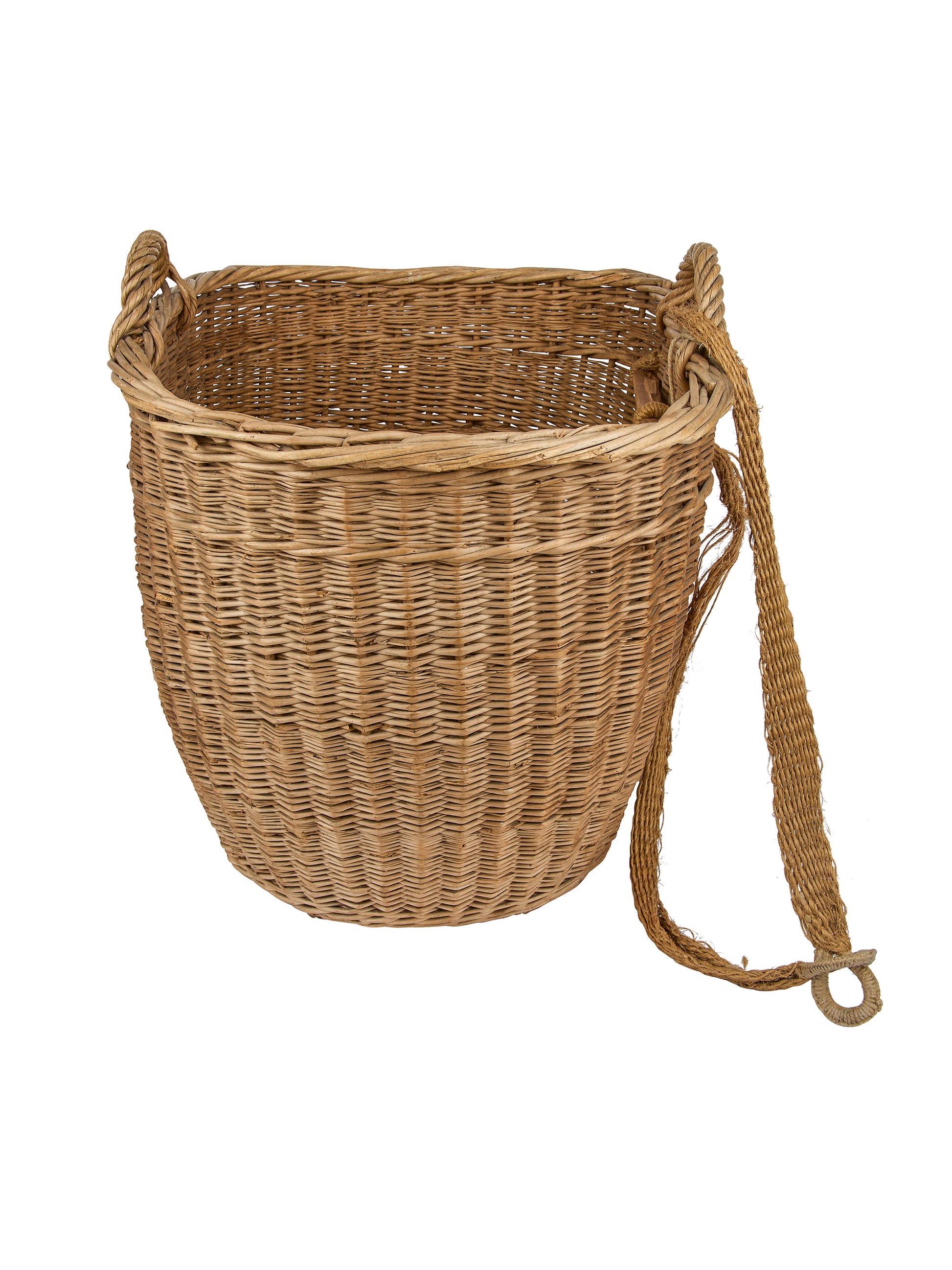 Vintage 1920s Century Danish Gathering Basket Weston Table
