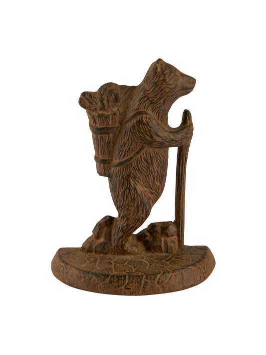 Vintage Bear Cast Iron Doorstop Weston Table